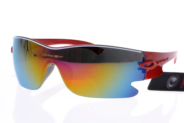 Oakley Flak Jacket Lunettes De Soleil Jaune/Bleu