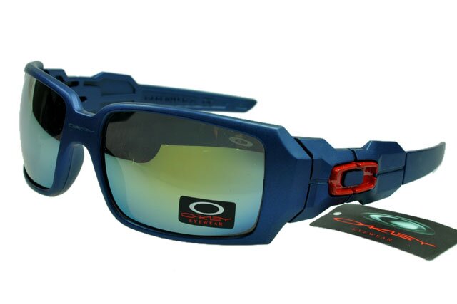 Oakley Flak Jacket Lunettes De Soleil Lumi&egrave;re Bleu