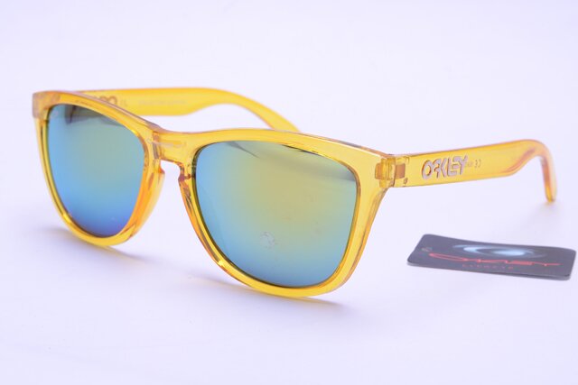 Oakley Frogskins Lunettes De Soleil Jaune/Bleu
