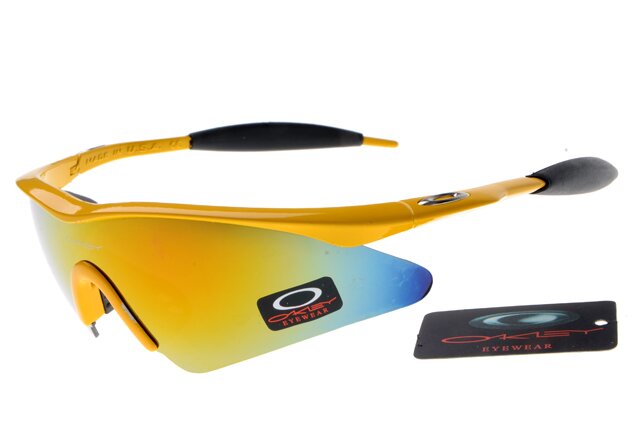 Oakley Pro M Frame Lunettes De Soleil Bleu/Jaune