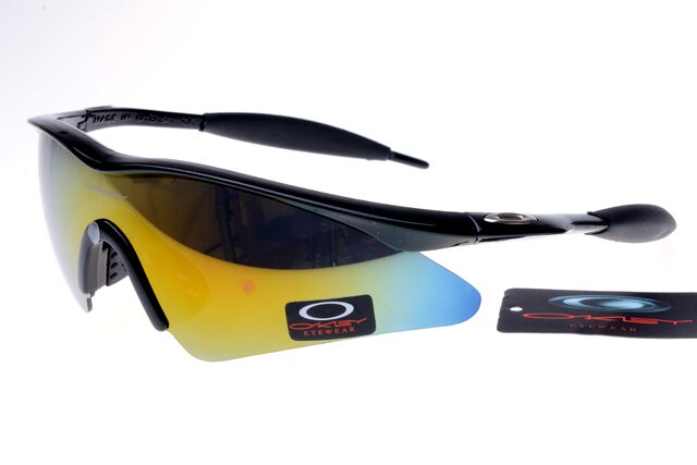 Oakley Pro M Frame Lunettes De Soleil Bleu/Jaune