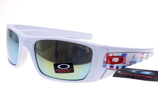 Oakley Pro M Frame Lunettes De Soleil Bleu/Jaune