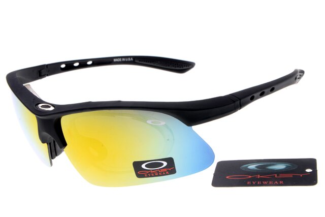 Oakley Pro M Frame Lunettes De Soleil Bleu/Jaune
