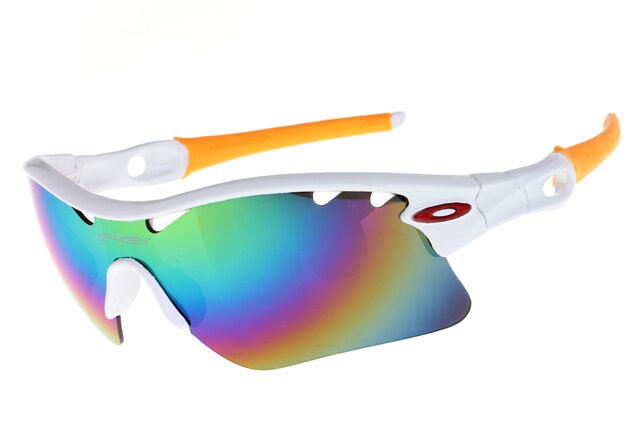 Oakley Radar Path Lunettes De Soleil Blanc/Orange Frame