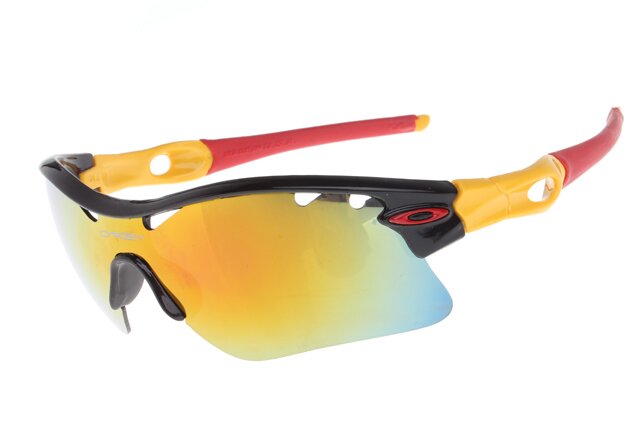 Oakley Radar Path Lunettes De Soleil Noir/Jaune/Rouge Frame
